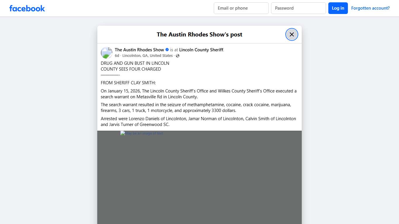 DRUG AND GUN BUST IN LINCOLN... - The Austin Rhodes Show Facebook